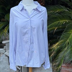 Scotch & Soda Light Shimmery Lavender Button-Up Shirt